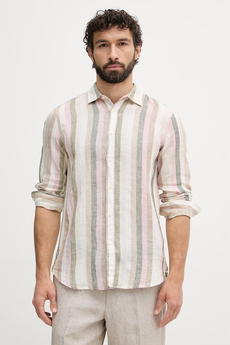 United Colors of Benetton férfi vászon ing fehér csíkos 5BKU5QJG8