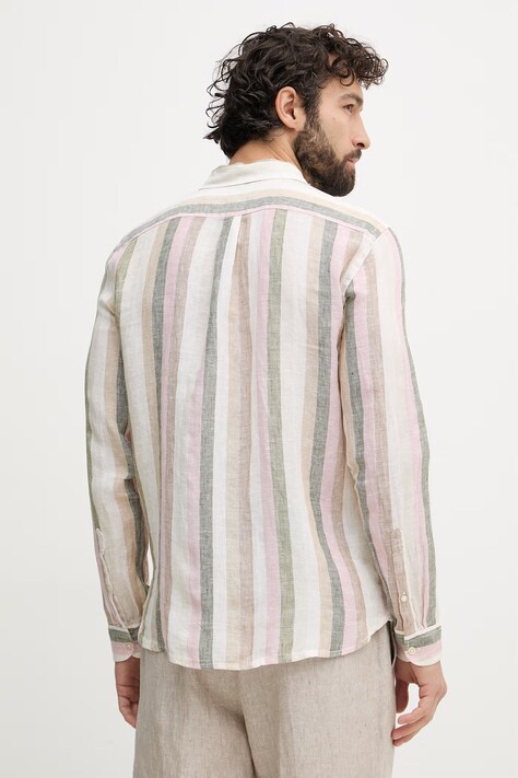 United Colors of Benetton férfi vászon ing fehér csíkos 5BKU5QJG8