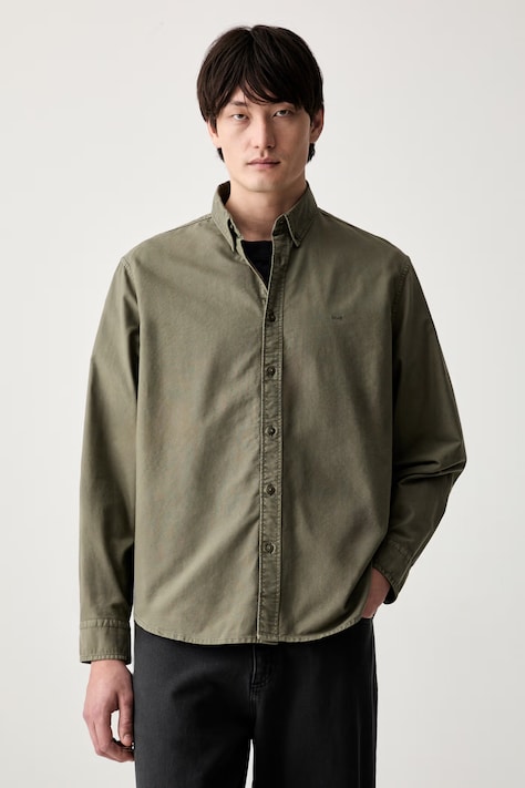 Levi's cămașă pentru bărbați cu in AUTHENTIC BUTTON DOWN verde simplă A7210