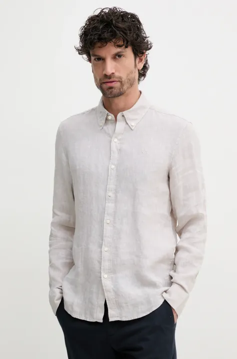 Michael Kors camicia di lino colore beige