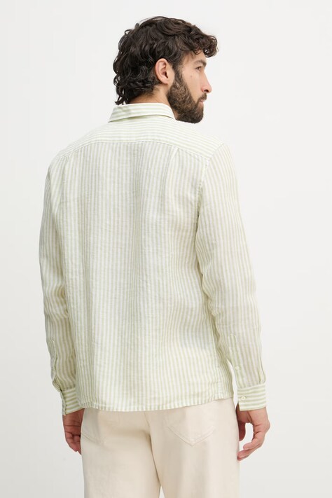 Lacoste сорочка чоловіча лляна — SS24-KDM0K8, зелений — фото 3