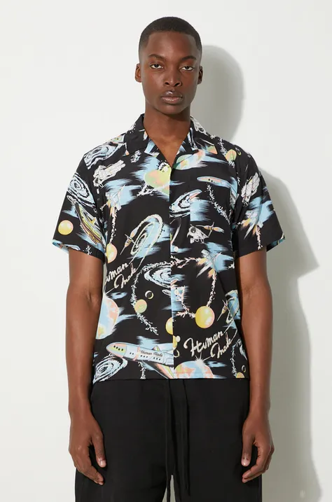 Košulja Human Made Graphic Aloha za muškarce, boja: crna, regular, HM27SH024