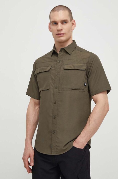 The North Face camicia Sequoia uomo colore verde  NF0A4T1921L1