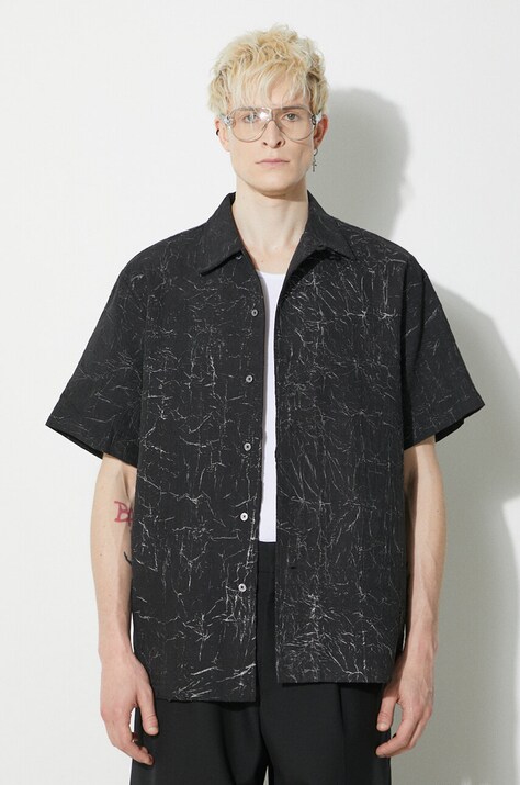 Han Kjøbenhavn camasa barbati, culoarea negru, relaxed, M-133651