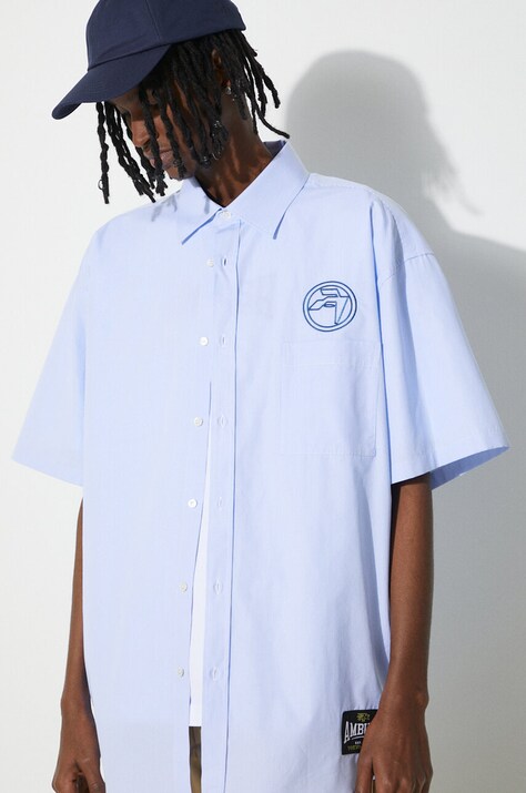 Бавовняна сорочка AMBUSH Emblem Striped S/S Shirt — фото 5