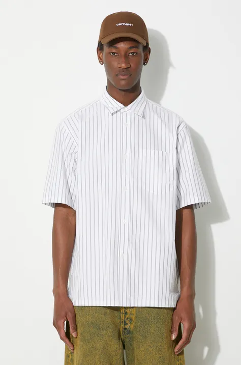 Norse Projects camicia in cotone Ivan Relaxed Organic uomo colore verde  N40.0623.8022