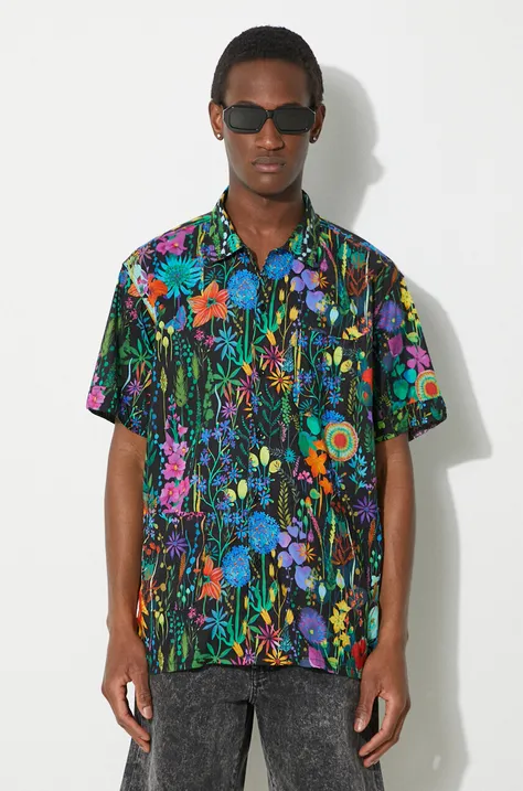 Engineered Garments camasa din bumbac Camp Shirt barbati, cu guler clasic, relaxed, OR018.WF092