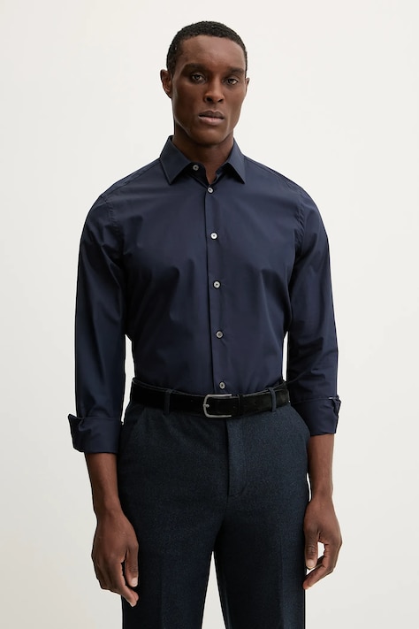 Бавовняна сорочка Paul Smith чоловіча колір синій regular класичний комір M1R-800P2-L00050