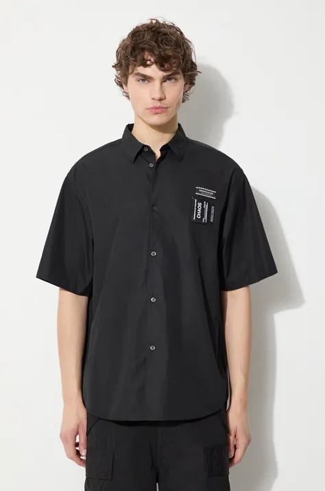 Бавовняна сорочка Undercover чоловіча колір чорний relaxed класичний комір UC1D4407