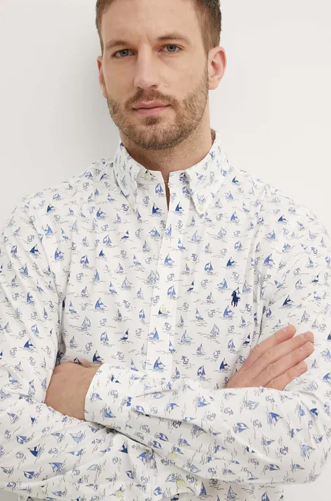 Polo Ralph Lauren koszula męska regular z kołnierzykiem button-down 710938000
