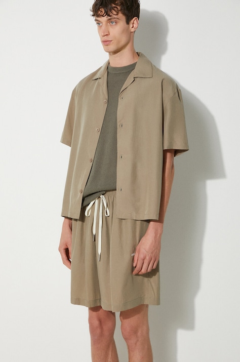 MKI MIYUKI ZOKU camicia Tencel Vacation Shirt uomo colore verde  TENCEL.VACATION.SHIRT