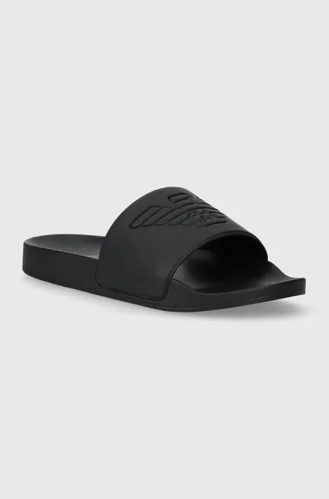 Pantofle Emporio Armani černá barva