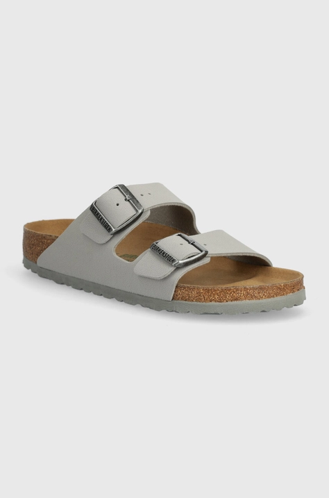 Otroški natikači Birkenstock Arizona Kids BFBC siva barva