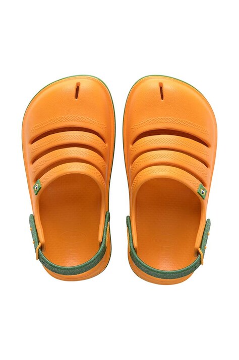 Детские шлепанцы Havaianas KIDS CLOG BRASILP цвет оранжевый