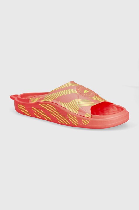 adidas by Stella McCartney papuci femei, culoarea roz, cu platforma, IF6065