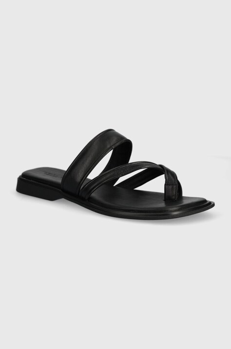 Кожаные шлепанцы Vagabond Shoemakers IZZY женские цвет чёрный 5713-101-20