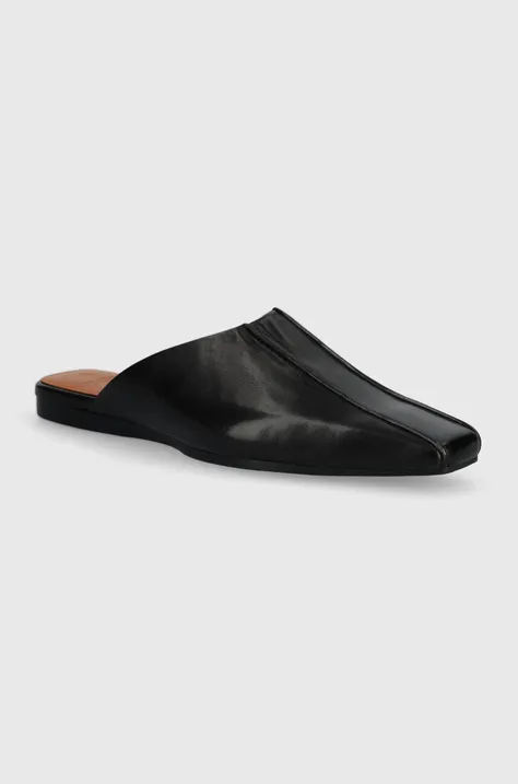 Δερμάτινες παντόφλες Vagabond Shoemakers WIOLETTA γυναικείες, χρώμα: μαύρο, 5701-001-20