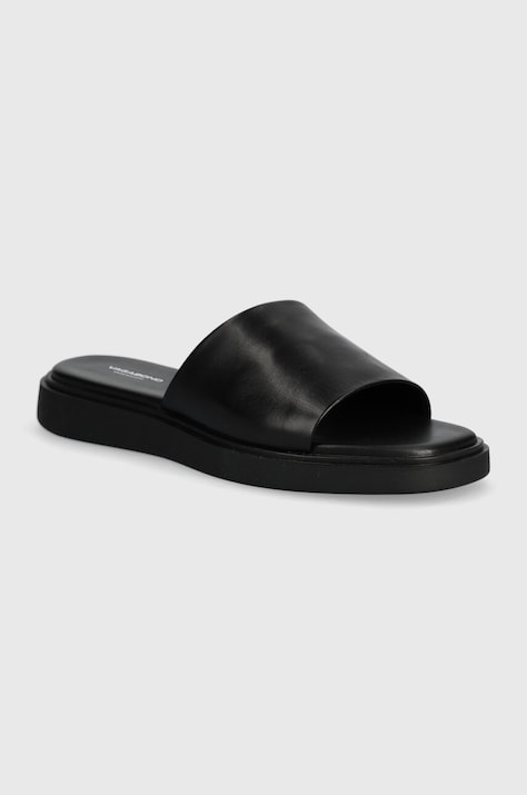 Кожаные шлепанцы Vagabond Shoemakers CONNIE женские цвет чёрный 5757-201-20