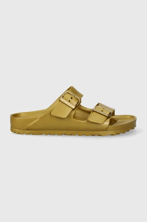 Birkenstock klapki Arizona EVA damskie kolor złoty 1022465