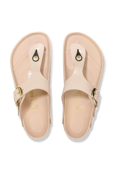 Шкіряні в'єтнамки Birkenstock Gizeh — SS24-KLD03A, бежевий — фото 5