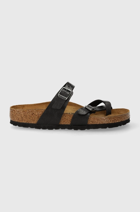 Birkenstock japonki Mayari damskie kolor czarny na płaskim obcasie 171391