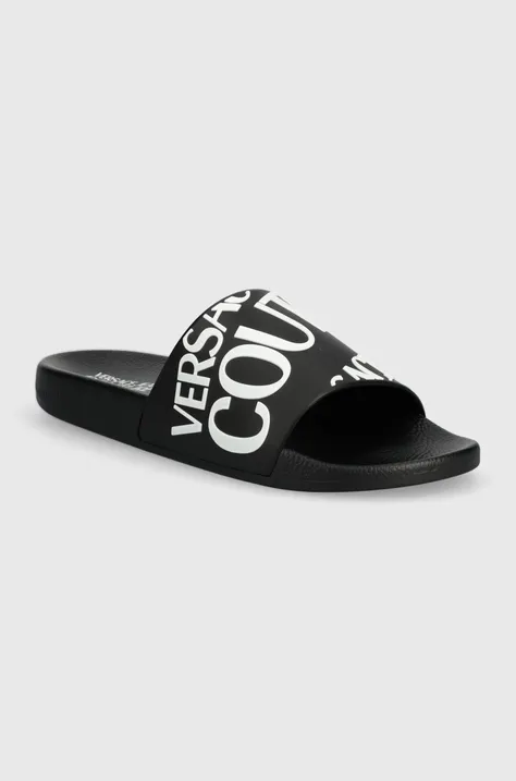 Pantofle Versace Jeans Couture Shelly dámské, černá barva, 76VA3SQ1 71352 899