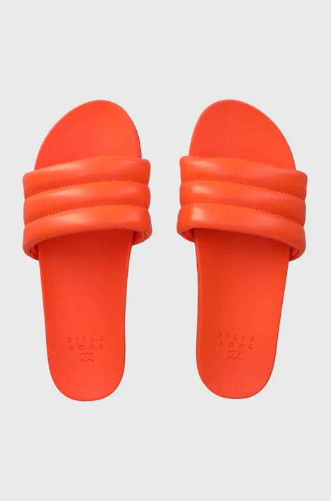 Παντόφλες Billabong χρώμα: πορτοκαλί