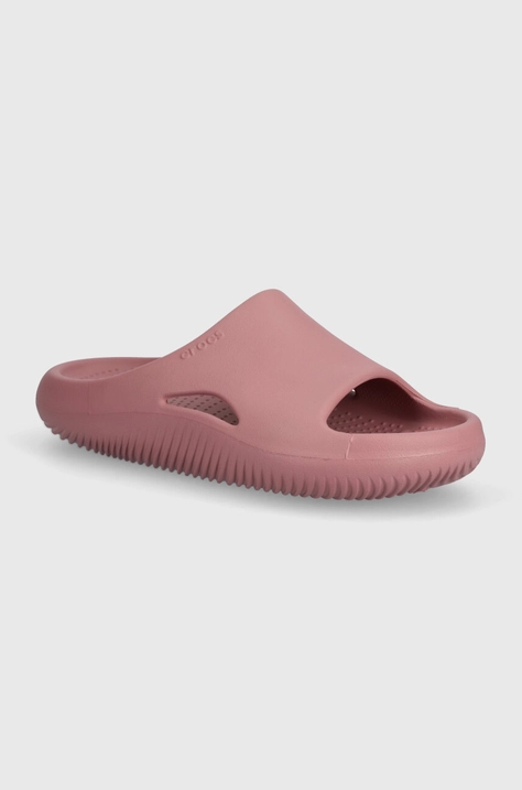 Natikači Crocs Mellow Slide ženski, roza barva, 208392