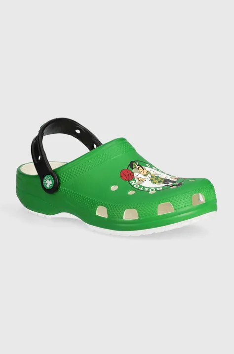Шльопанці Crocs Nba Boston Celtics Classic Clog жіночі колір зелений 209442