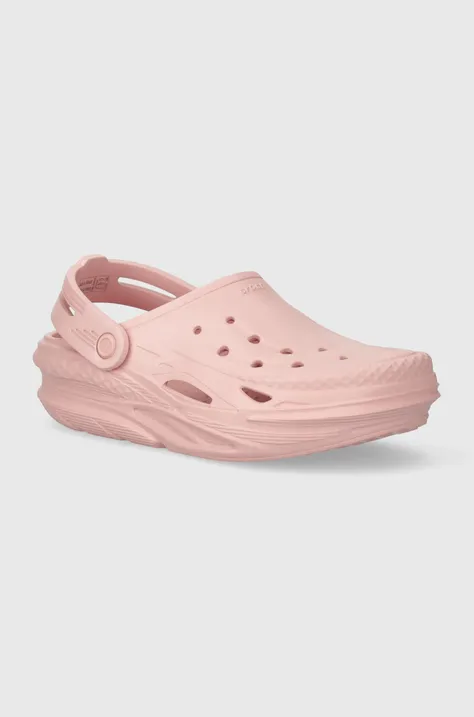 Шльопанці Crocs Off Grid Clog жіночі колір рожевий 209501