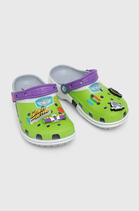 Šľapky Crocs Toy Story Buzz Classic Clog dámske, zelená farba, 209545