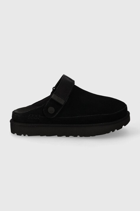 Замшеві тапочки UGG Goldenstar Clog колір чорний 1138252