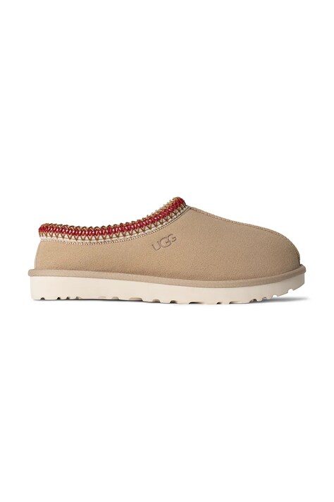 UGG papuci din piele intoarsa Tasman culoarea bej, 5955