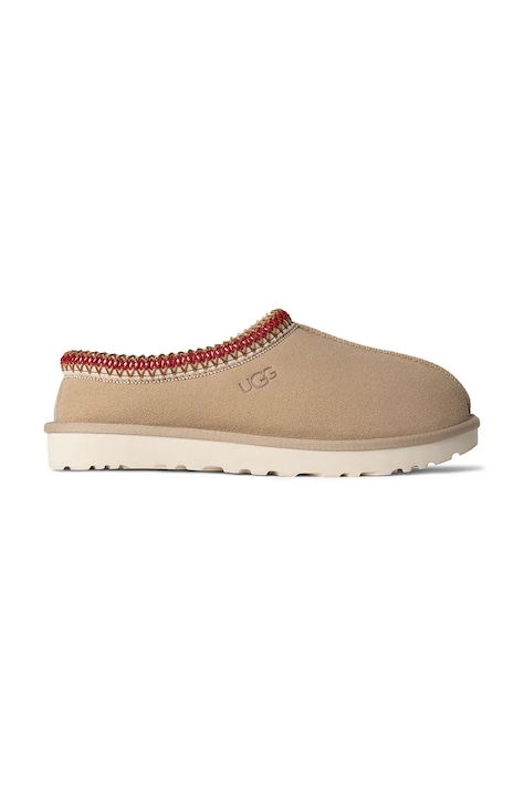 Замшеві капці UGG Tasman колір бежевий 5955