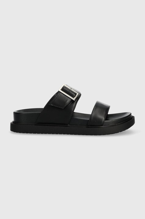 Παντόφλες U.S. Polo Assn. KARY χρώμα: μαύρο, KARY002W 4Y1