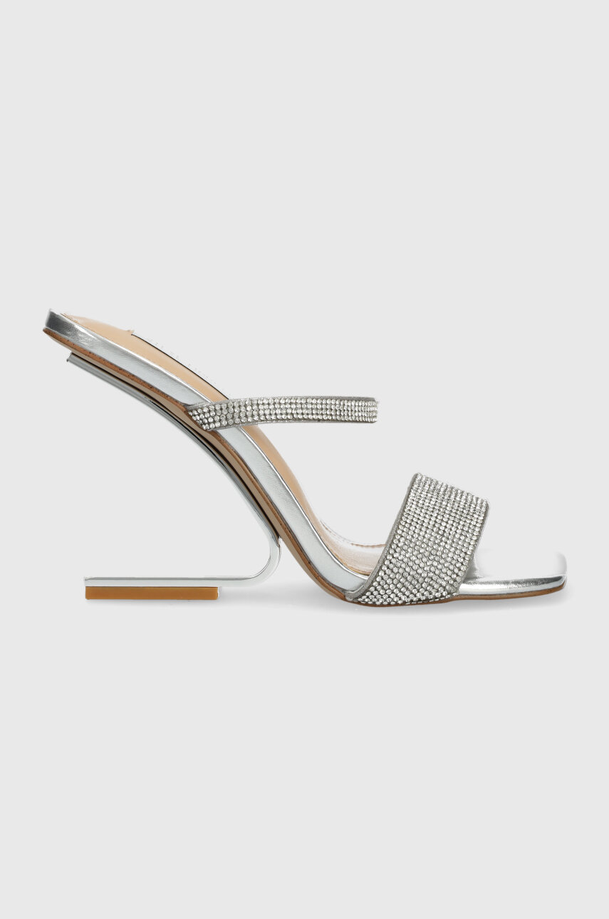 Steve Madden ciabatte slide Lotus-R donna colore argento SM11002986