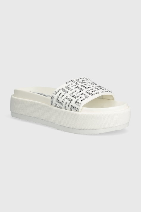 Steve Madden klapki Kora damskie kolor biały na platformie SM11003018