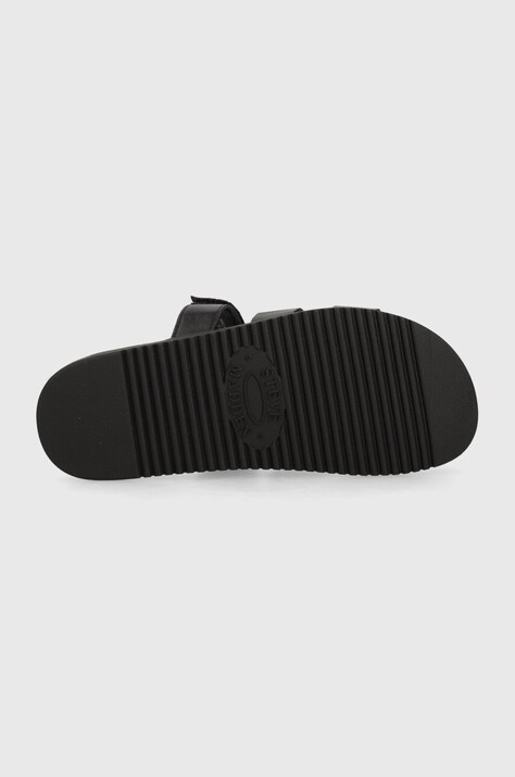 Шкіряні шльопанці Steve Madden Missile — SS24-KLD0MH, чорний — фото 5