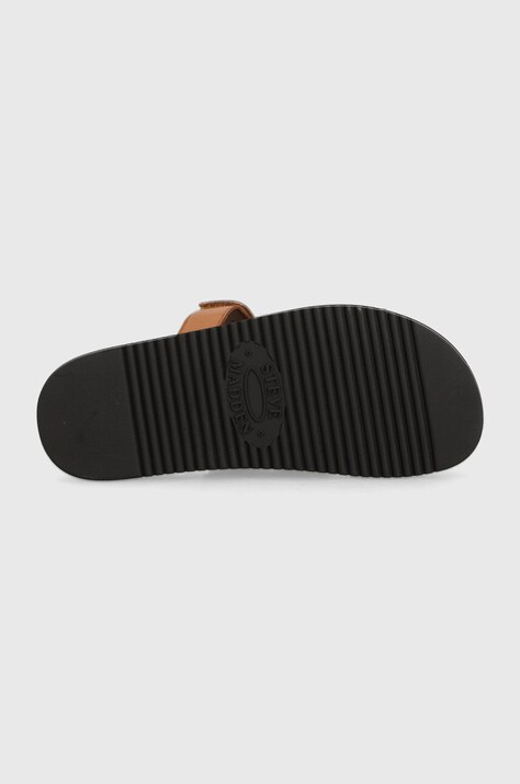 Шкіряні шльопанці Steve Madden Missile — SS24-KLD0MJ, коричневий — фото 5