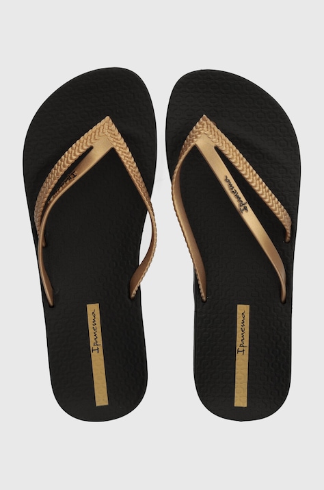 Ipanema japonki BOSSA SOFT V damskie kolor czarny na płaskim obcasie 82840-AQ444