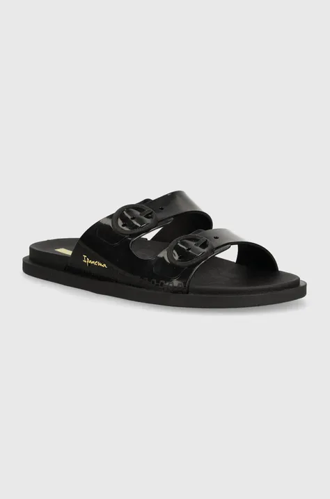 Pantofle Ipanema FOLLOW FEM dámské, černá barva, 83530-AF994