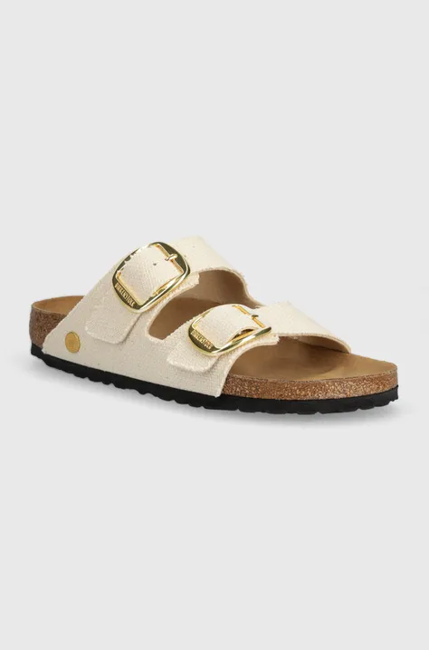 Natikači Birkenstock Arizona Big Buckle ženski, bež barva, 1026726