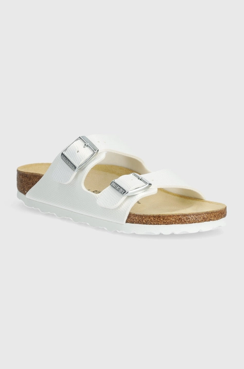 Natikači Birkenstock Arizona ženski, bela barva, 1026500