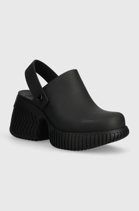 Pantofle Sorel ONA STREETWORKS CLOG HEE dámské, černá barva, na podpatku, 2069871010