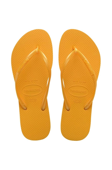 Japanke Havaianas SLIM za žene, boja: narančasta, ravni potplat, 4000030.1740