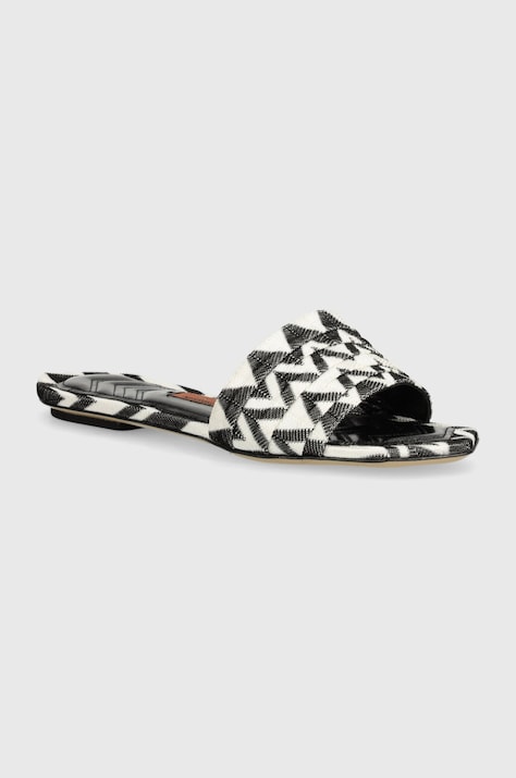 Missoni papuci Gia Flat femei, culoarea negru, M32_022