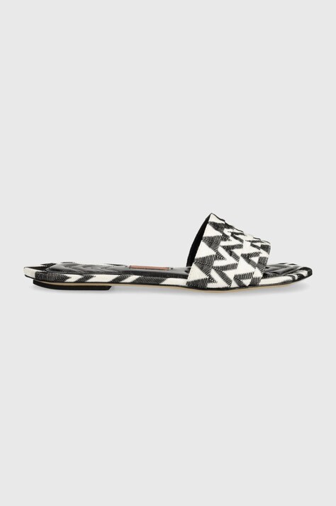 Шльопанці Missoni Gia Flat — SS24-KLD108, чорний — фото 2