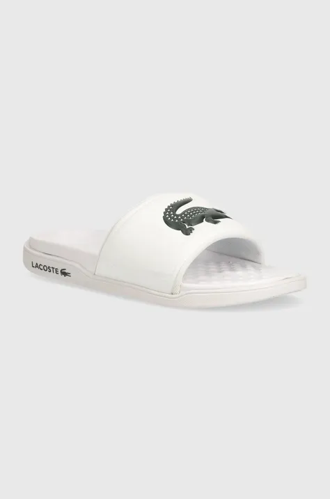 Pantofle Lacoste Croco Dualiste dámské, bílá barva, 43CFA1001