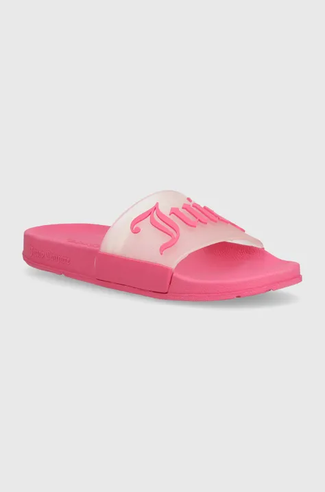 Pantofle Juicy Couture SEANA TRANSLUCENT STRAP dámské, růžová barva, JCFYL2220002