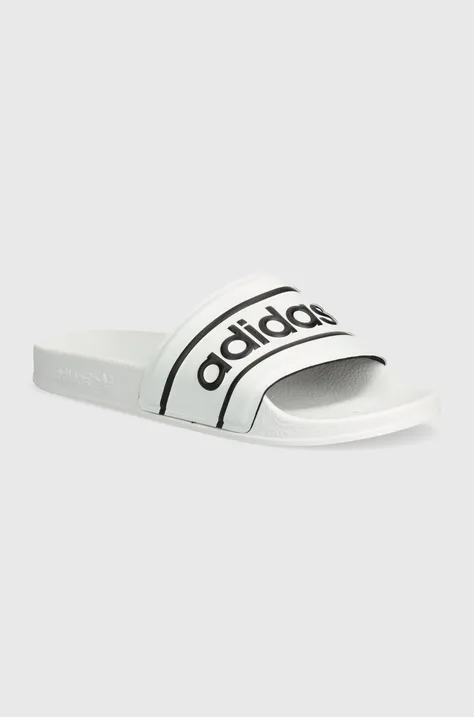 Pantofle adidas Originals ADILETTE dámské, bílá barva, ID5799
